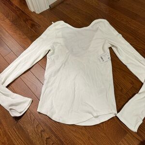 Free people long sleeve open back